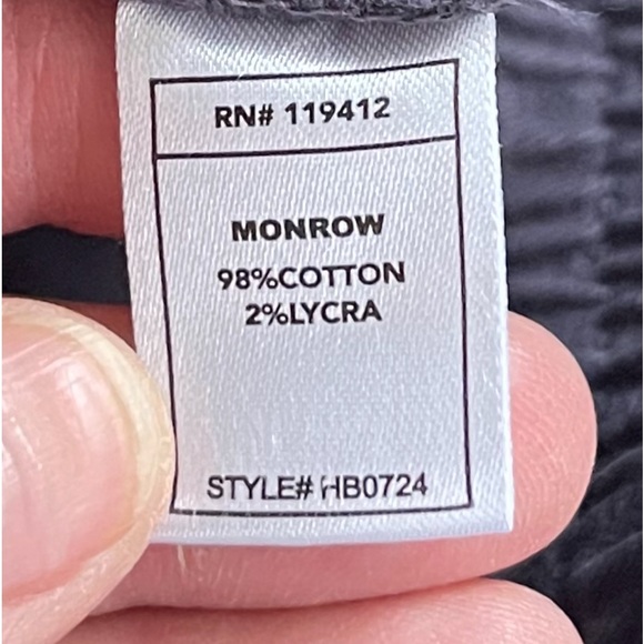 MONROW Stretch Twill Moto Pants - Picture 9 of 10